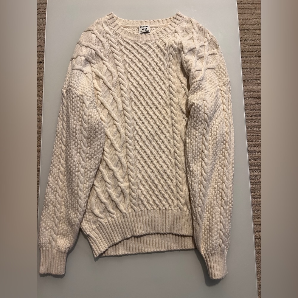 Cream Sunday Best Peggy Sweater (New)